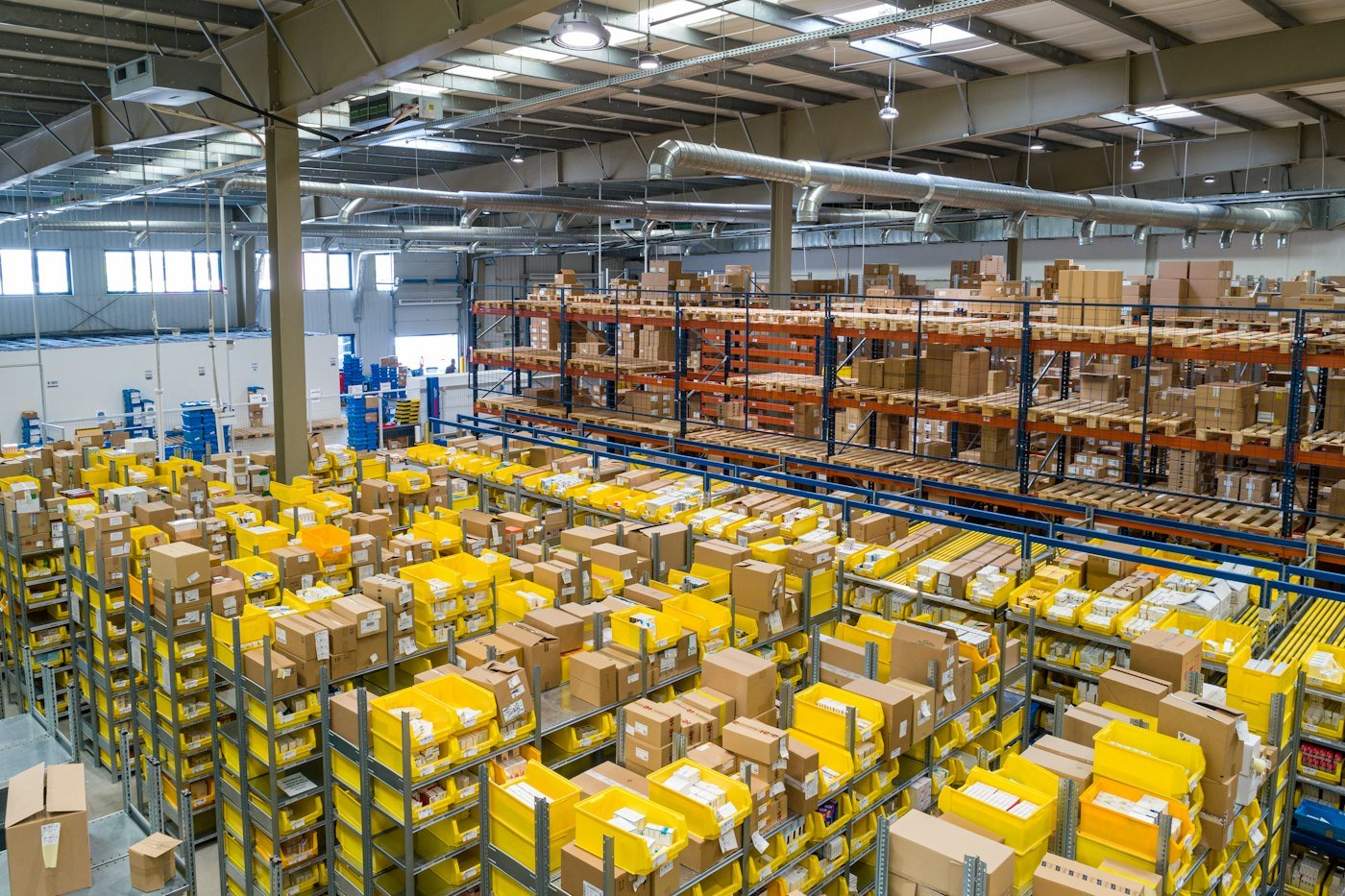 Warehouse storage used in logistics operations